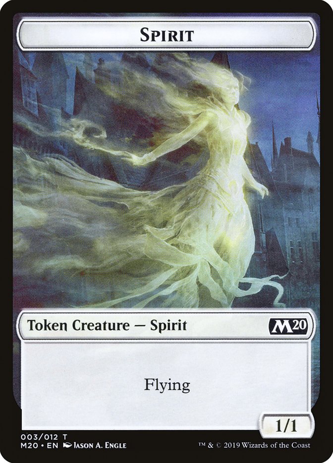 Spirit Token [Core Set 2020 Tokens] | Shuffle n Cut Hobbies & Games