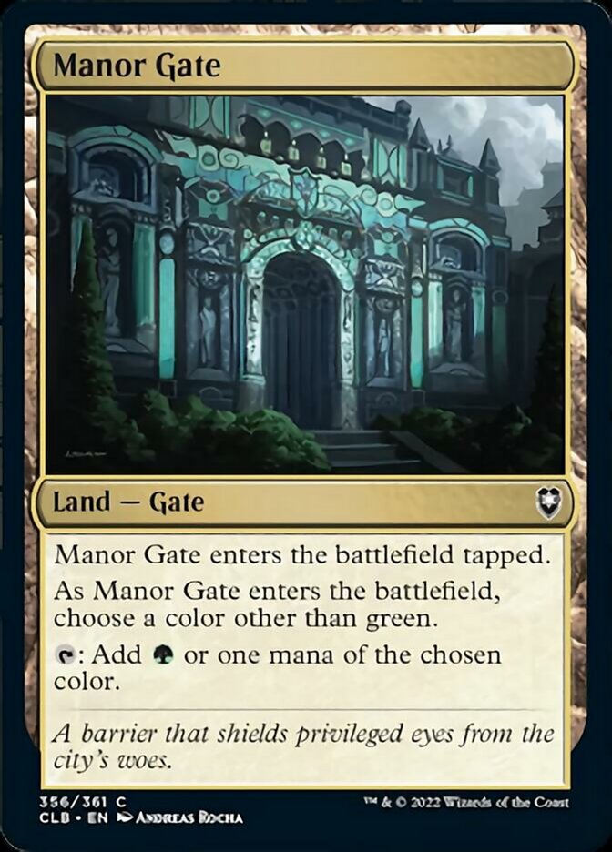 Manor Gate [Commander Legends: Battle for Baldur's Gate] | Shuffle n Cut Hobbies & Games