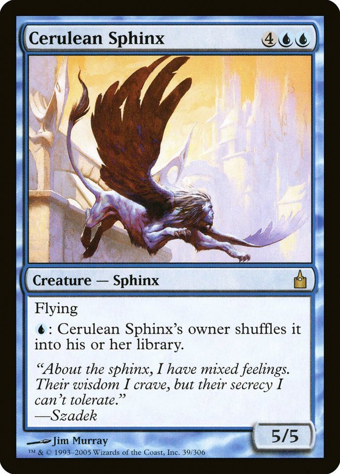 Cerulean Sphinx [Ravnica: City of Guilds] | Shuffle n Cut Hobbies & Games