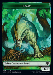 Beast (19) // Elephant Double-Sided Token [Commander Legends Tokens] | Shuffle n Cut Hobbies & Games