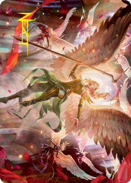 Sigarda's Summons Art Card (Gold-Stamped Signature) [Innistrad: Crimson Vow Art Series] | Shuffle n Cut Hobbies & Games