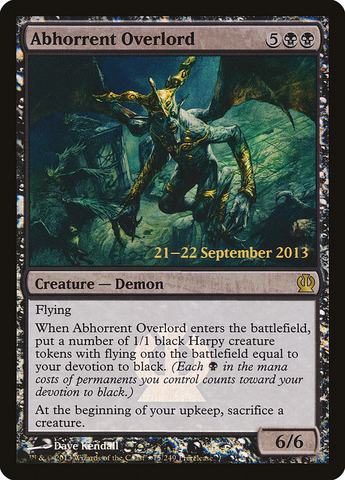 Abhorrent Overlord [Theros Prerelease Promos] | Shuffle n Cut Hobbies & Games