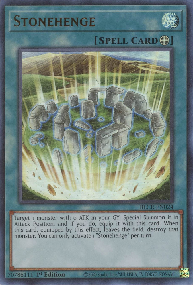 Stonehenge [BLCR-EN024] Ultra Rare | Shuffle n Cut Hobbies & Games