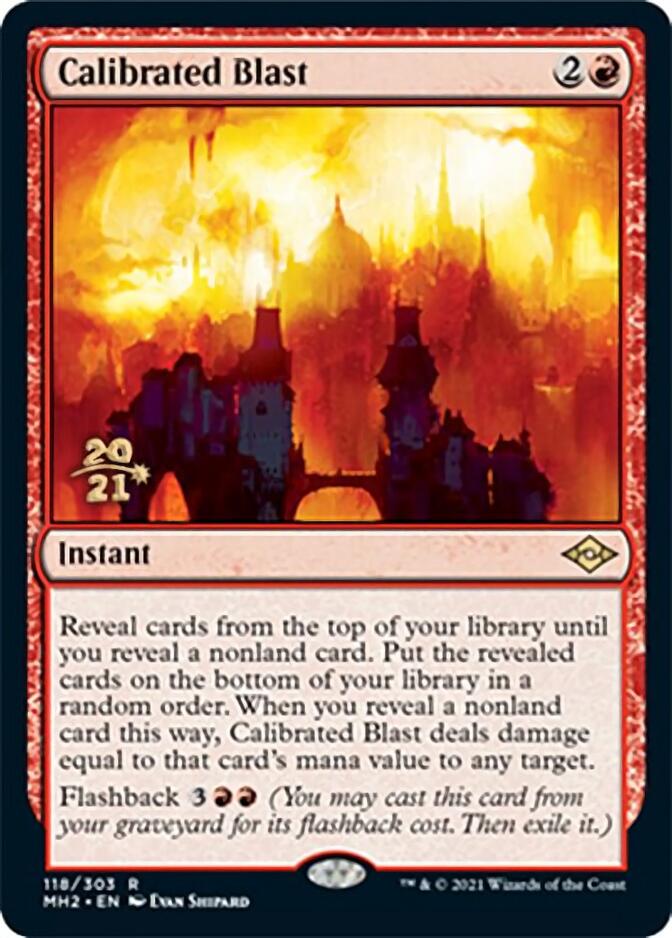 Calibrated Blast [Modern Horizons 2 Prerelease Promos] | Shuffle n Cut Hobbies & Games