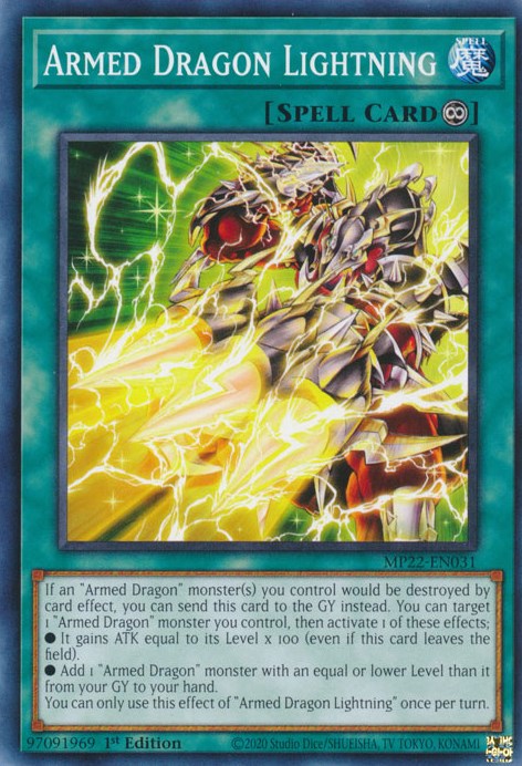 Armed Dragon Lightning [MP22-EN031] Common | Shuffle n Cut Hobbies & Games