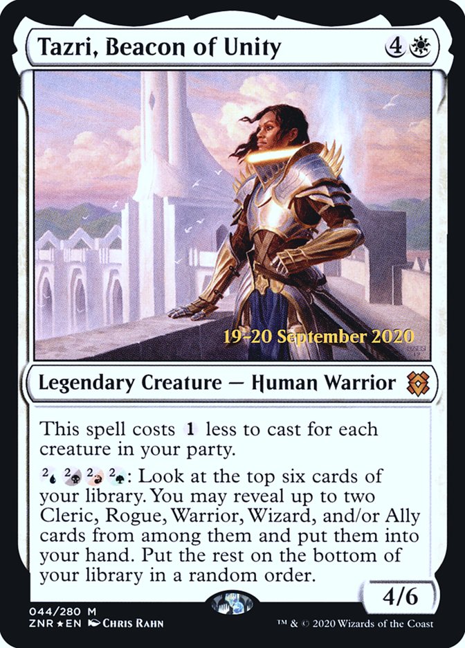 Tazri, Beacon of Unity [Zendikar Rising Prerelease Promos] | Shuffle n Cut Hobbies & Games
