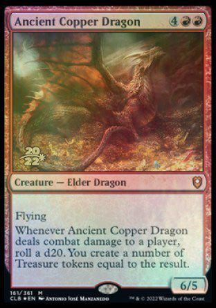Ancient Copper Dragon [Commander Legends: Battle for Baldur's Gate Prerelease Promos] | Shuffle n Cut Hobbies & Games
