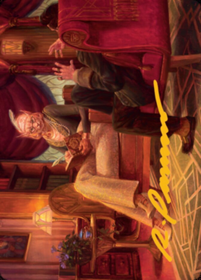 Phabine, Boss's Confidant Art Card (Gold-Stamped Signature) [Streets of New Capenna Art Series] | Shuffle n Cut Hobbies & Games