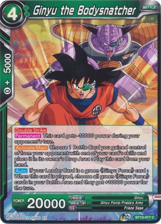 Ginyu the Bodysnatcher [BT10-077] | Shuffle n Cut Hobbies & Games