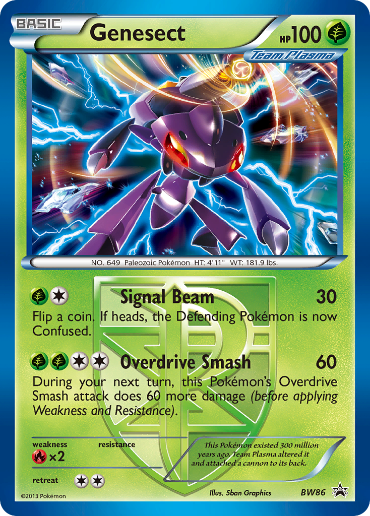 Genesect (BW86) (Team Plasma) [Black & White: Black Star Promos] | Shuffle n Cut Hobbies & Games