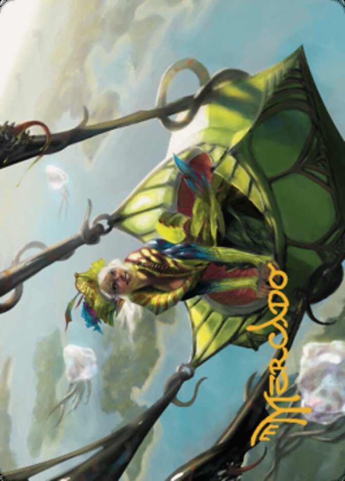 Nael, Avizoa Aeronaut Art Card (Gold-Stamped Signature) [Dominaria United Art Series] | Shuffle n Cut Hobbies & Games