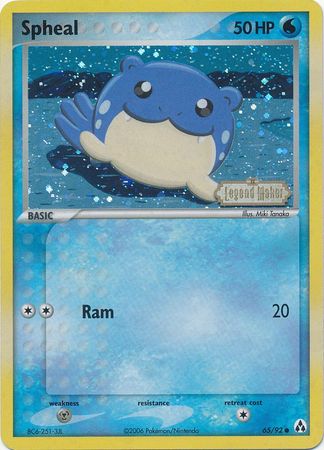 Spheal (65/92) (Stamped) [EX: Legend Maker] | Shuffle n Cut Hobbies & Games