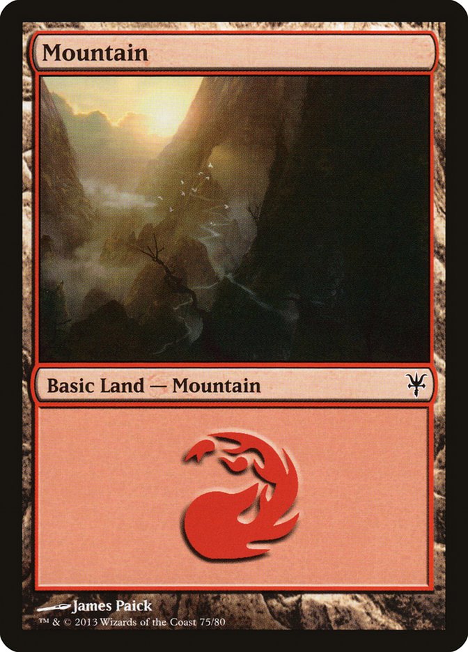 Mountain (75) [Duel Decks: Sorin vs. Tibalt] | Shuffle n Cut Hobbies & Games