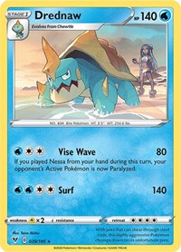 Drednaw (039/185) (Cracked Ice Holo) (Theme Deck Exclusive) [Sword & Shield: Vivid Voltage] | Shuffle n Cut Hobbies & Games