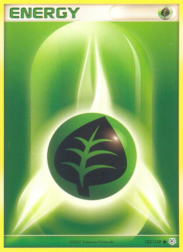 Grass Energy (123/130) [Diamond & Pearl: Base Set] | Shuffle n Cut Hobbies & Games