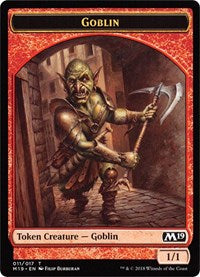 Goblin // Thopter Double-Sided Token (Game Night) [Core Set 2019 Tokens] | Shuffle n Cut Hobbies & Games