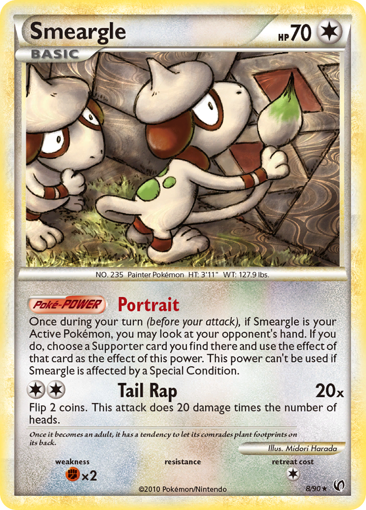 Smeargle (8/90) [HeartGold & SoulSilver: Undaunted] | Shuffle n Cut Hobbies & Games
