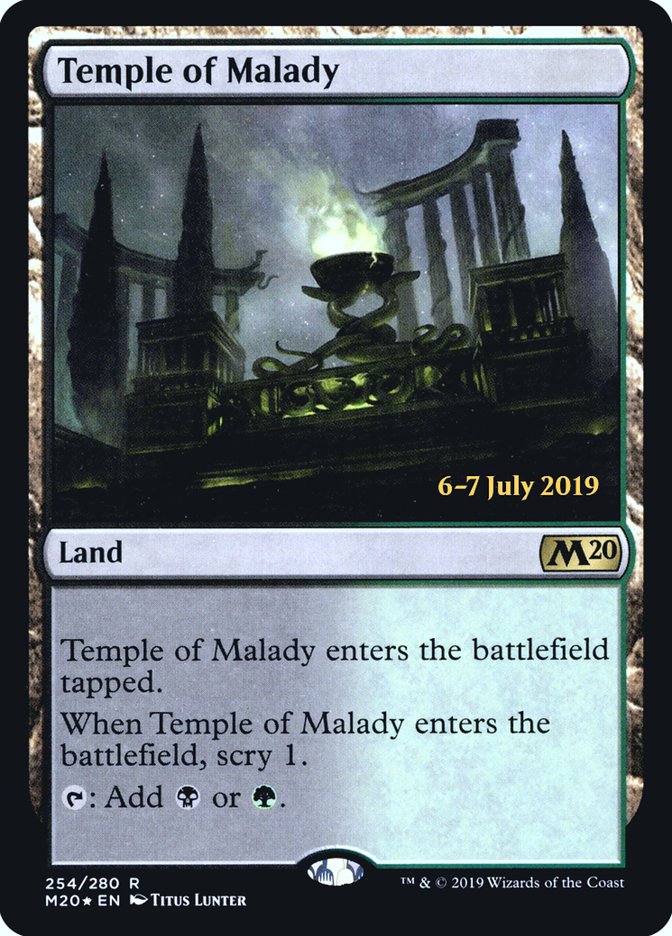 Temple of Malady [Core Set 2020 Prerelease Promos] | Shuffle n Cut Hobbies & Games