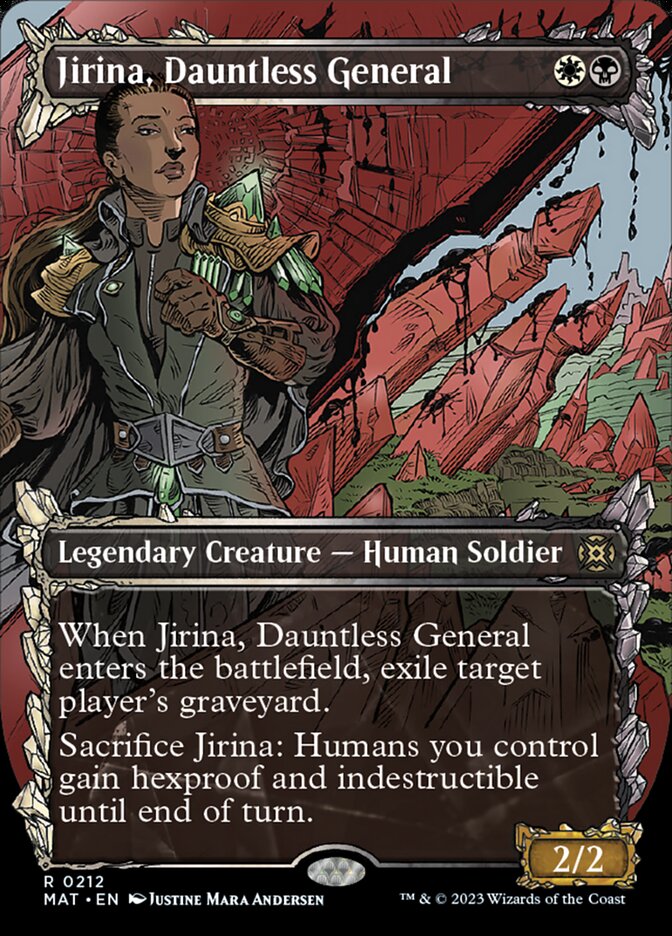 Jirina, Dauntless General (Showcase Halo Foil) [March of the Machine: The Aftermath] | Shuffle n Cut Hobbies & Games