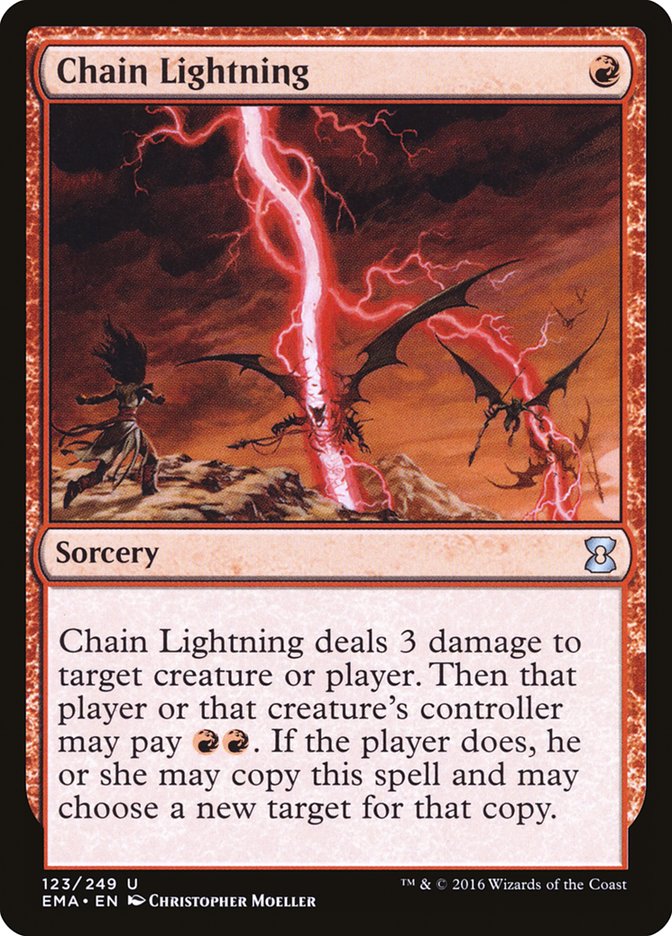 Chain Lightning [Eternal Masters] | Shuffle n Cut Hobbies & Games