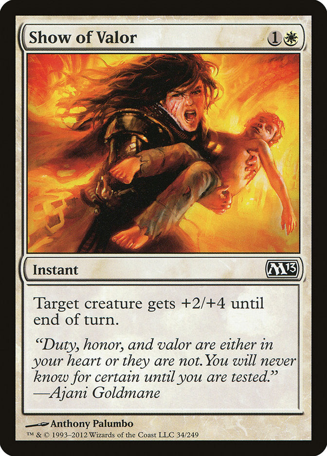 Show of Valor [Magic 2013] | Shuffle n Cut Hobbies & Games