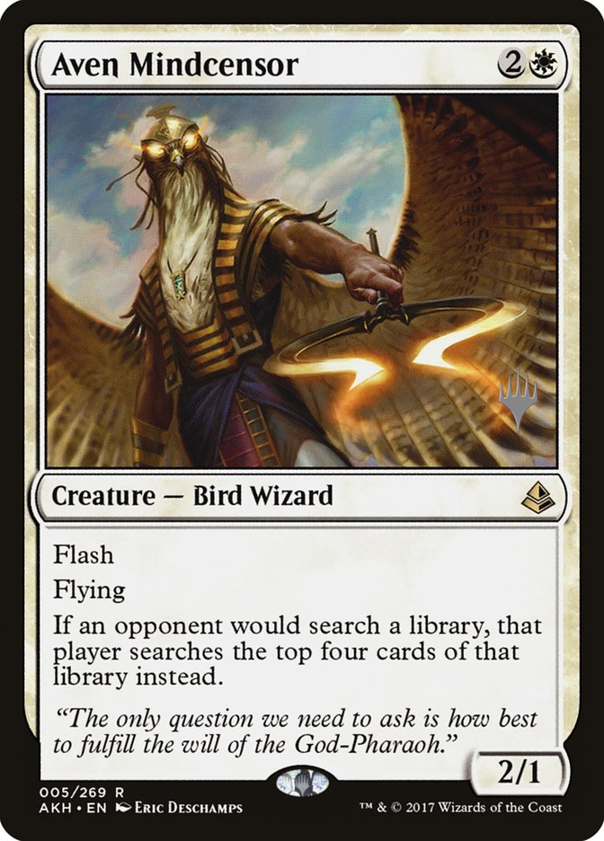 Aven Mindcensor (Promo Pack) [Amonkhet Promos] | Shuffle n Cut Hobbies & Games
