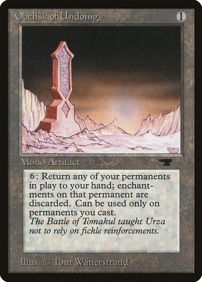 Obelisk of Undoing [Antiquities] | Shuffle n Cut Hobbies & Games