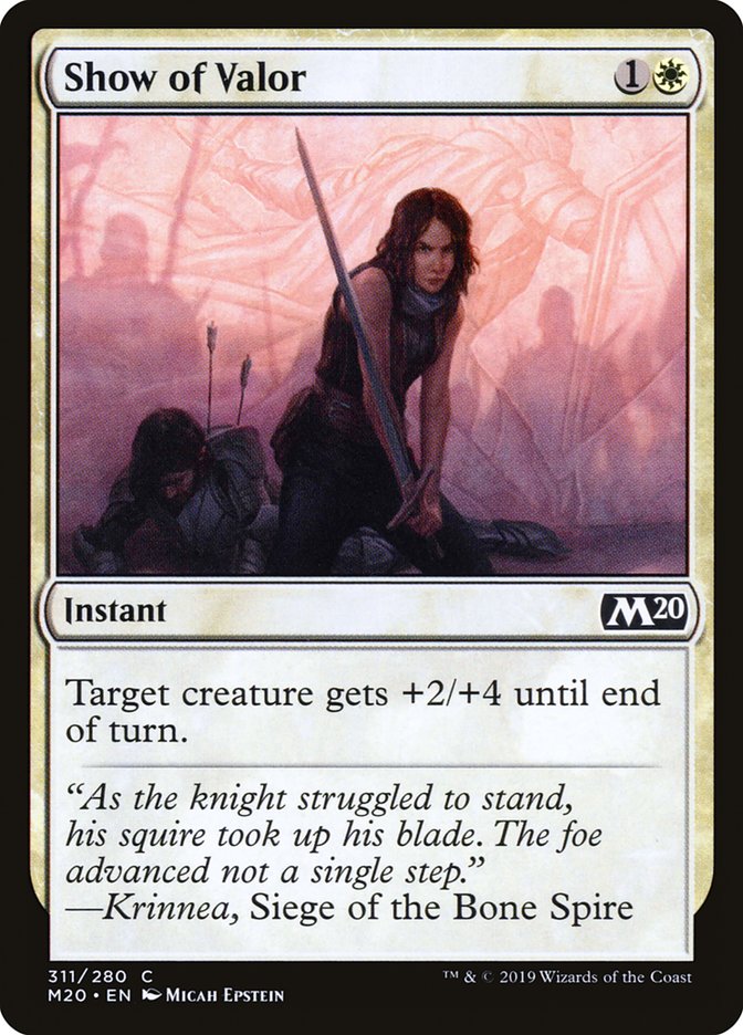 Show of Valor [Core Set 2020] | Shuffle n Cut Hobbies & Games