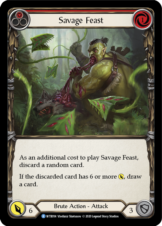 Savage Feast (Red) [WTR014] Unlimited Edition Normal | Shuffle n Cut Hobbies & Games