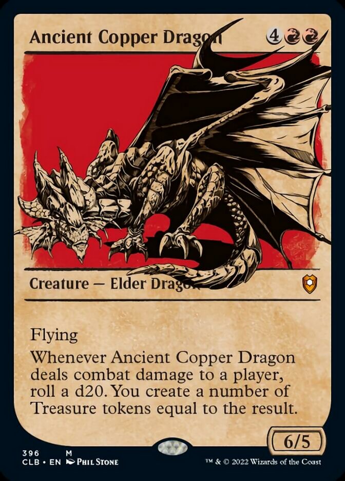 Ancient Copper Dragon (Showcase) [Commander Legends: Battle for Baldur's Gate] | Shuffle n Cut Hobbies & Games