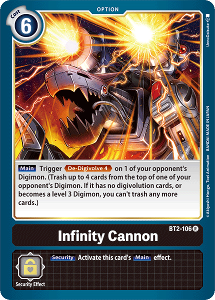 Infinity Cannon [BT2-106] [Release Special Booster Ver.1.0] | Shuffle n Cut Hobbies & Games