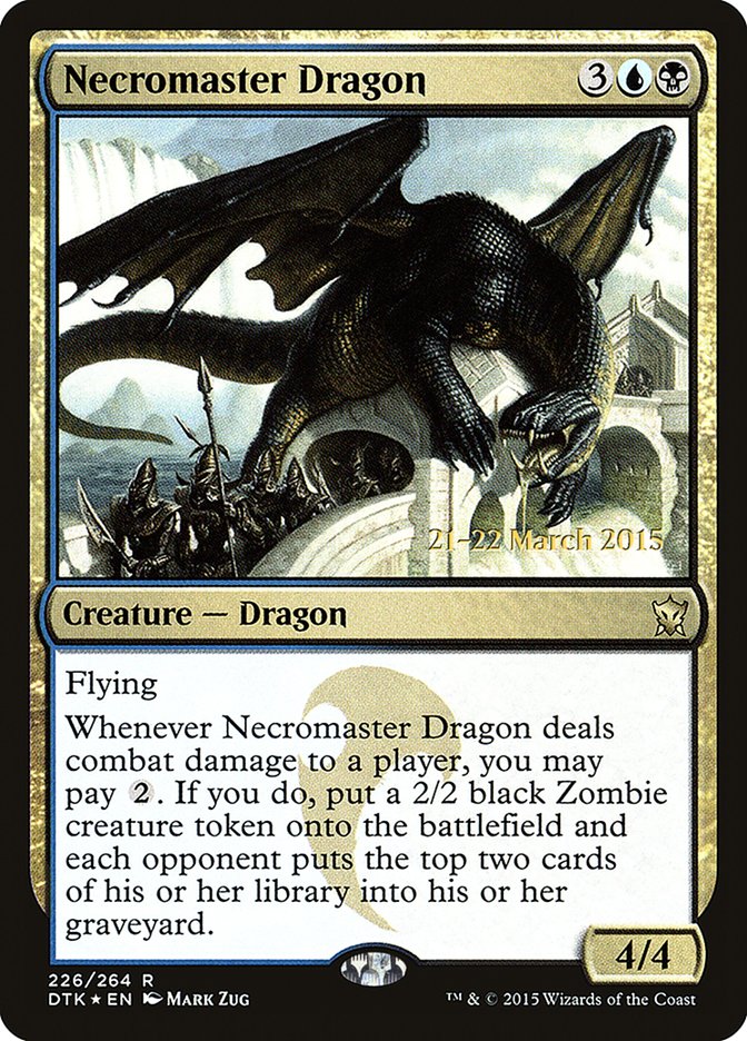 Necromaster Dragon [Dragons of Tarkir Prerelease Promos] | Shuffle n Cut Hobbies & Games