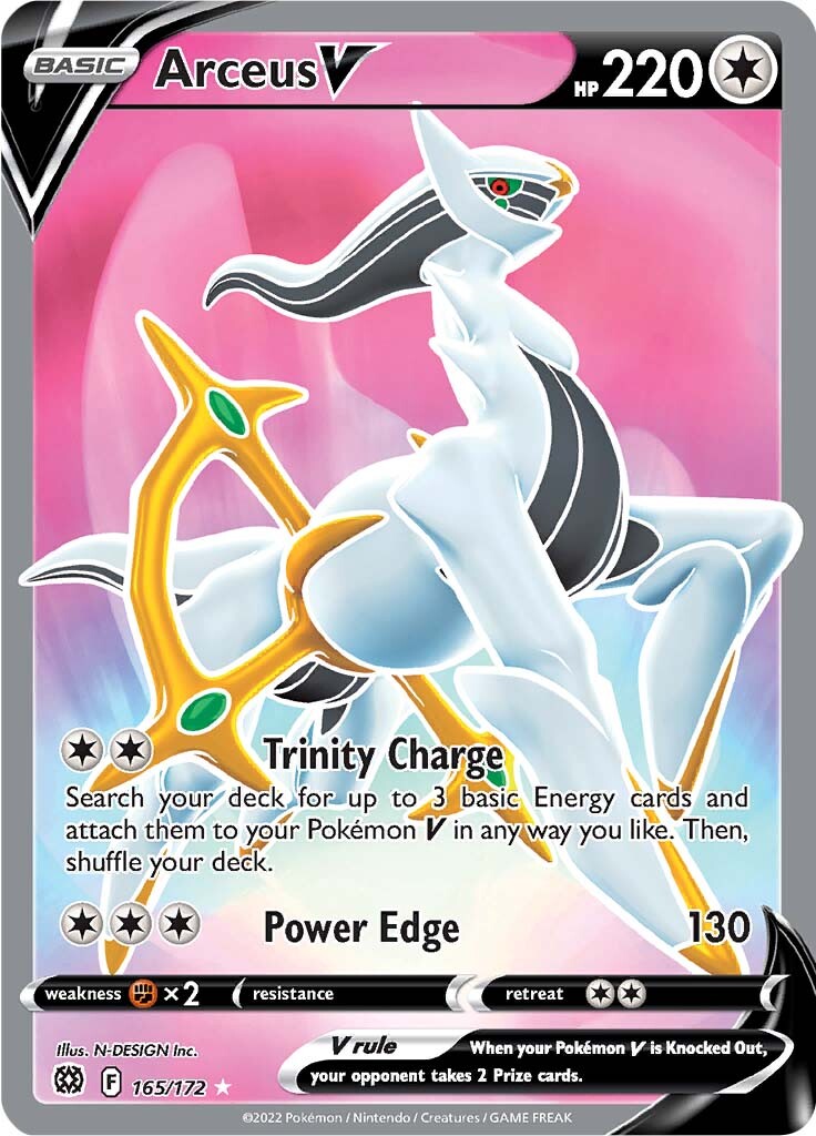 Arceus V (165/172) [Sword & Shield: Brilliant Stars] | Shuffle n Cut Hobbies & Games