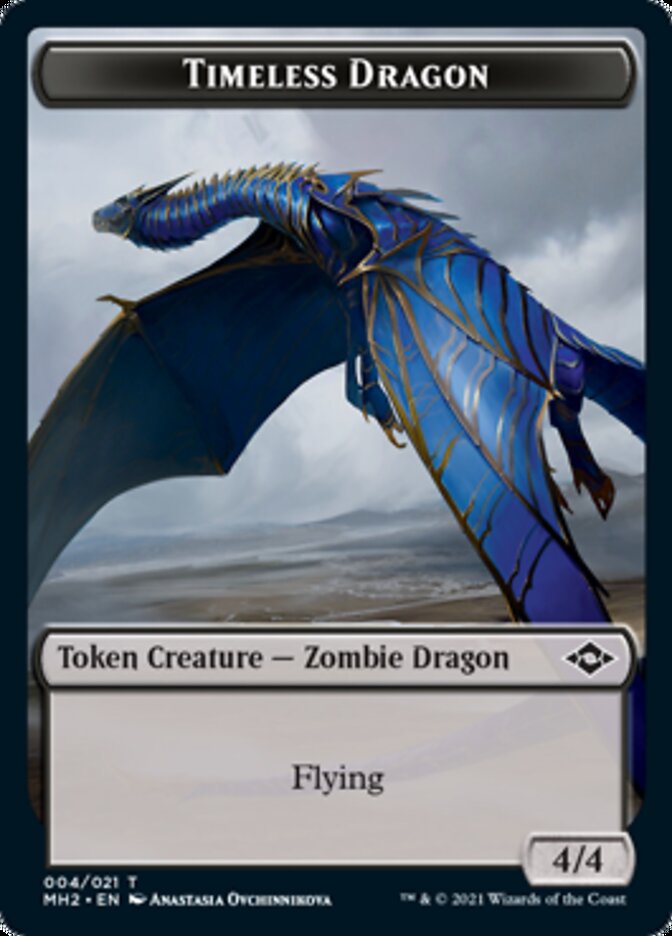 Food (18) // Timeless Dragon Double-Sided Token [Modern Horizons 2 Tokens] | Shuffle n Cut Hobbies & Games