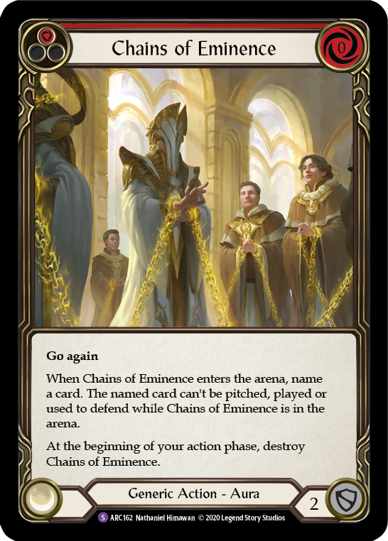 Chains of Eminence [ARC162] Unlimited Edition Rainbow Foil | Shuffle n Cut Hobbies & Games