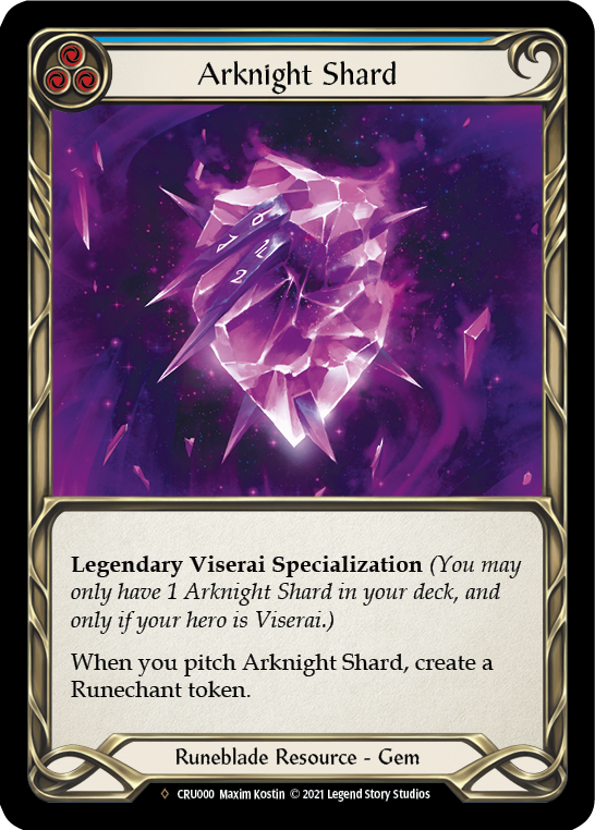 Arknight Shard (Rainbow Foil) [CRU000-RF] Unlimited Rainbow Foil | Shuffle n Cut Hobbies & Games