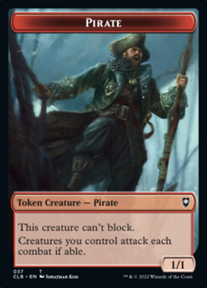 Pirate // Goblin Double-Sided Token [Commander Legends: Battle for Baldur's Gate Tokens] | Shuffle n Cut Hobbies & Games