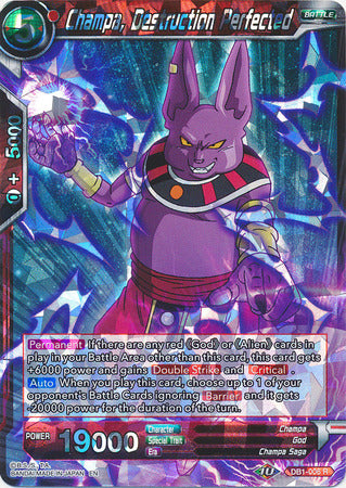 Champa, Destruction Perfected (DB1-006) [Dragon Brawl] | Shuffle n Cut Hobbies & Games