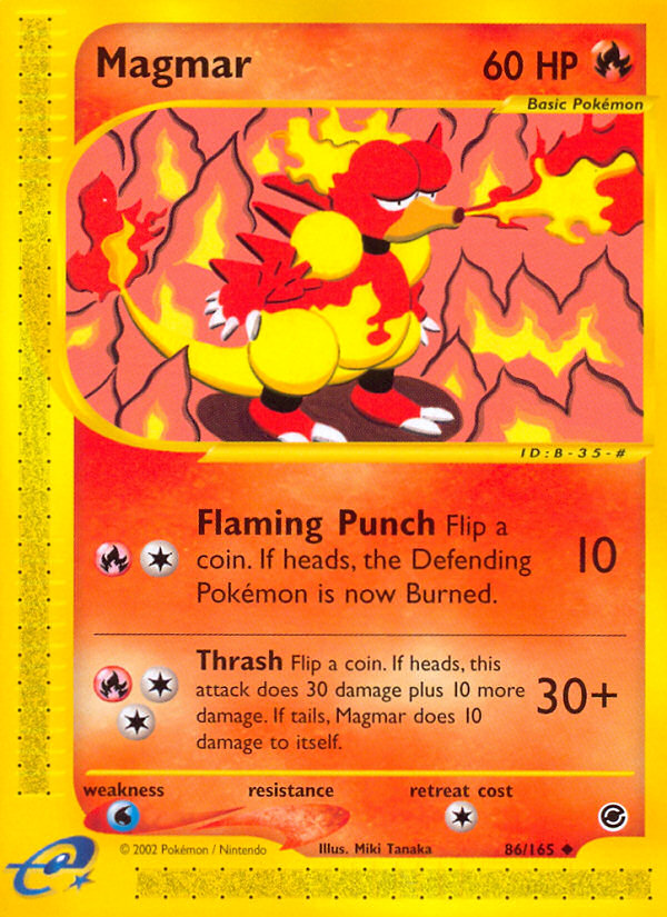 Magmar (86/165) [Expedition: Base Set] | Shuffle n Cut Hobbies & Games
