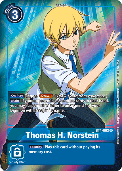 Thomas H. Norstein [BT4-093] (Buy-A-Box Promo) [Great Legend Promos] | Shuffle n Cut Hobbies & Games