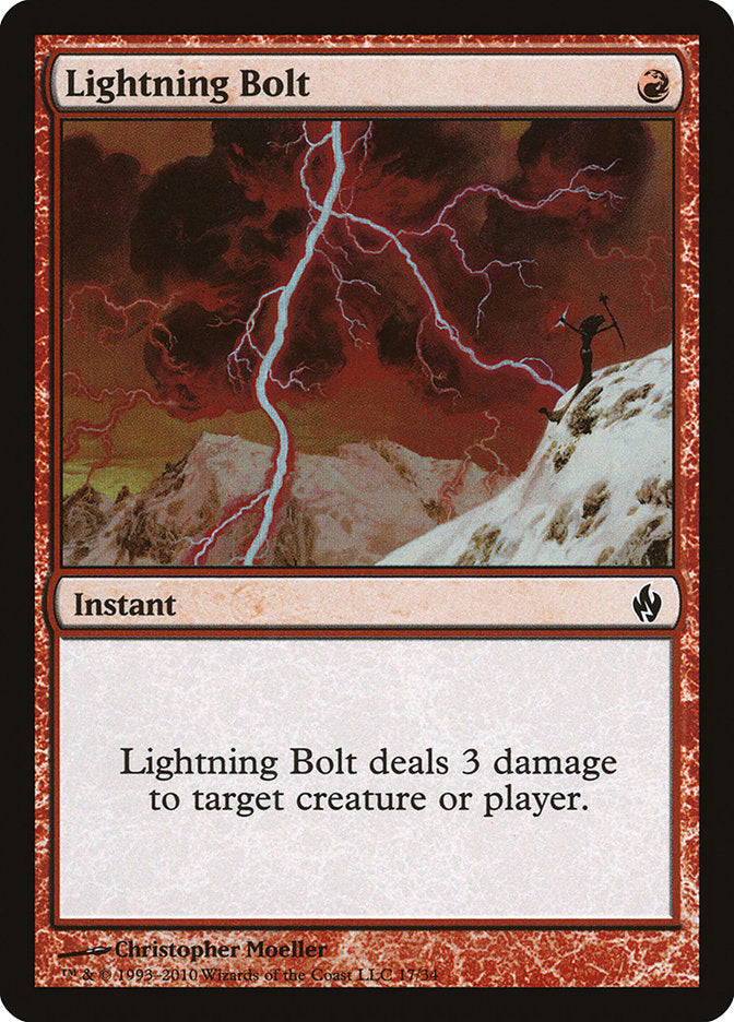 Lightning Bolt [Premium Deck Series: Fire and Lightning] | Shuffle n Cut Hobbies & Games