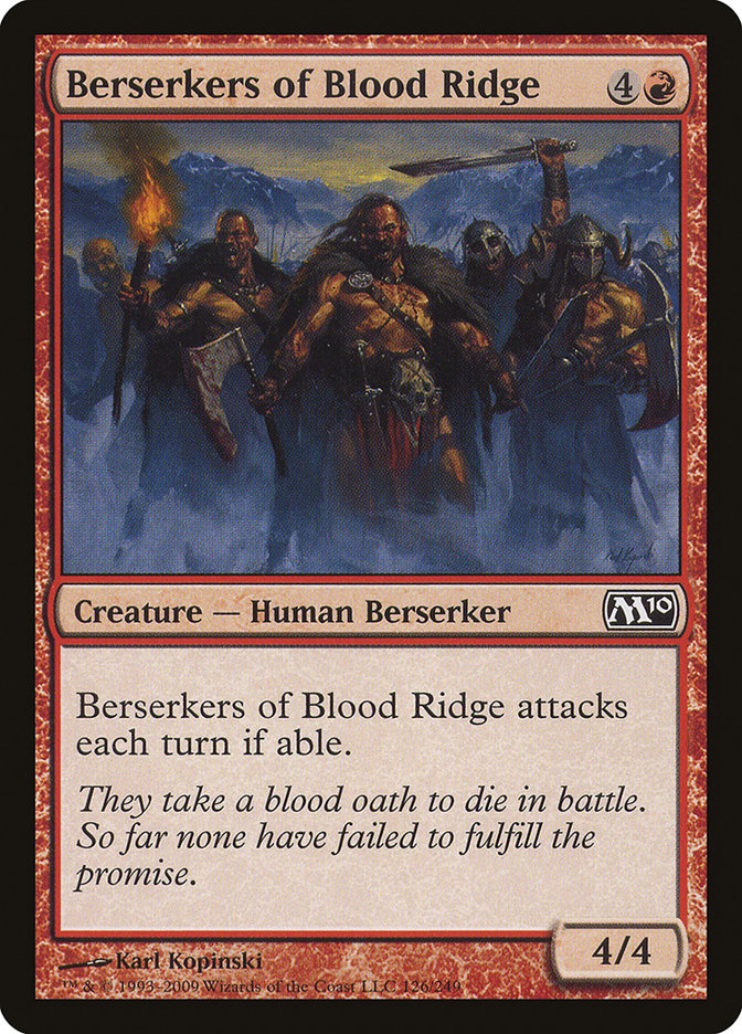 Berserkers of Blood Ridge [Magic 2010] | Shuffle n Cut Hobbies & Games
