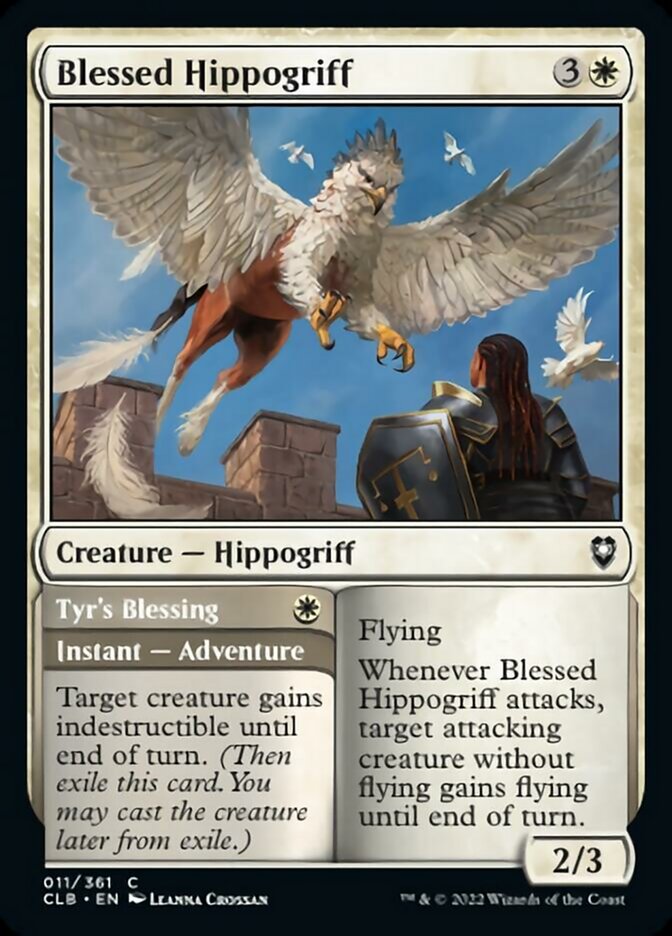 Blessed Hippogriff // Tyr's Blessing [Commander Legends: Battle for Baldur's Gate] | Shuffle n Cut Hobbies & Games