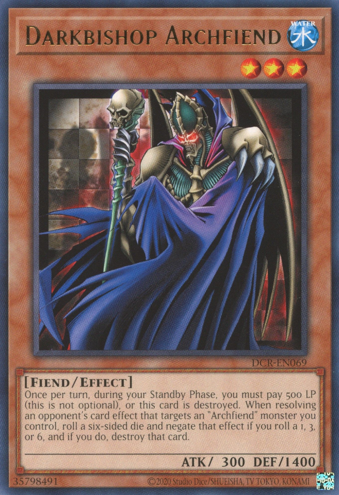 Darkbishop Archfiend [DCR-EN069] Rare | Shuffle n Cut Hobbies & Games