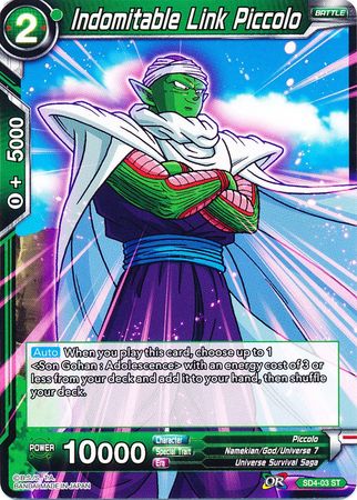 Indomitable Link Piccolo (Starter Deck - The Guardian of Namekians) [SD4-03] | Shuffle n Cut Hobbies & Games