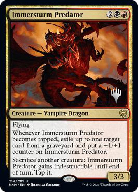 Immersturm Predator (Promo Pack) [Kaldheim Promos] | Shuffle n Cut Hobbies & Games