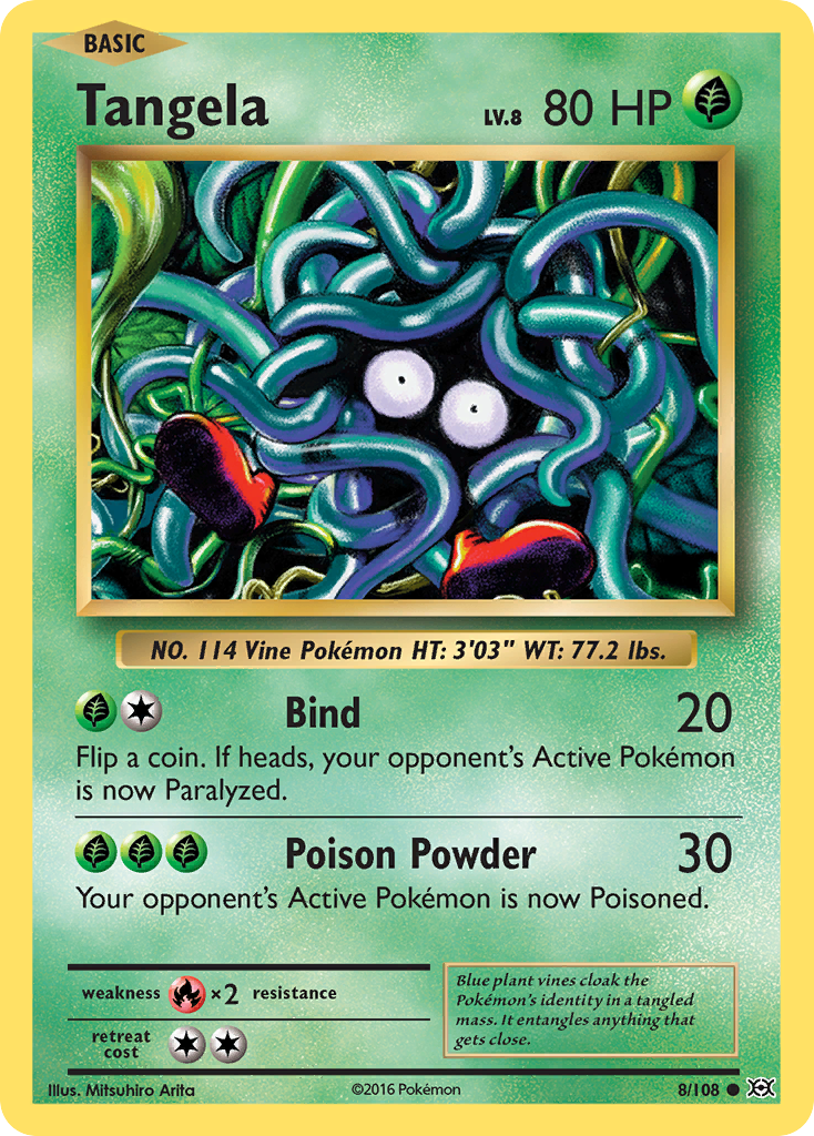 Tangela (8/108) [XY: Evolutions] | Shuffle n Cut Hobbies & Games