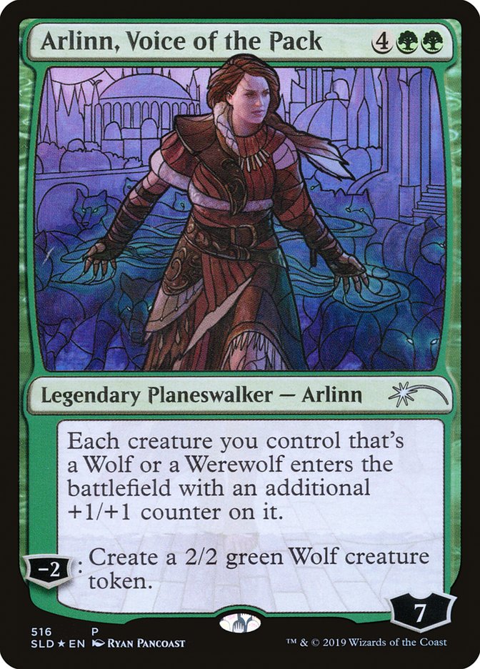 Arlinn, Voice of the Pack (Stained Glass) [Secret Lair Drop Promos] | Shuffle n Cut Hobbies & Games