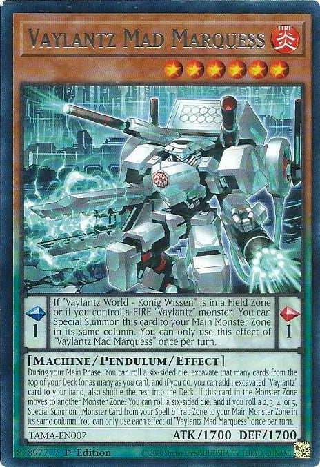 Vaylantz Mad Marquess [TAMA-EN007] Rare | Shuffle n Cut Hobbies & Games