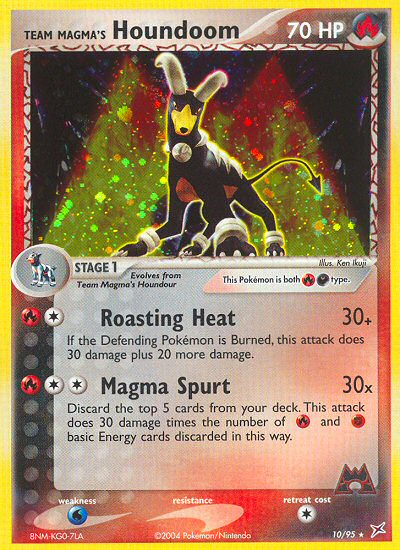 Team Magma's Houndoom (10/95) [EX: Team Magma vs Team Aqua] | Shuffle n Cut Hobbies & Games